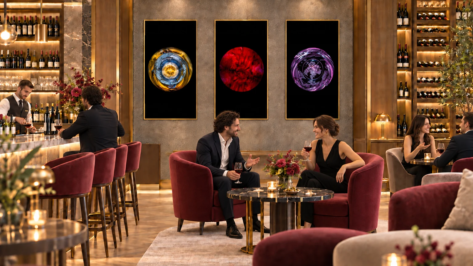Patrick Desgraupes’ Vat Collection in a hotel wine bar